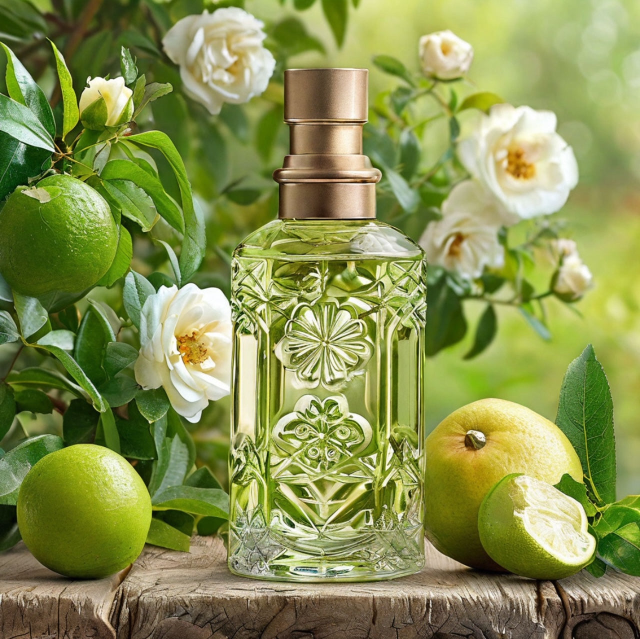 CITRONELLYLE ACETATE – floral, fruity and citrus note with hints of fresh rose and lemon peel