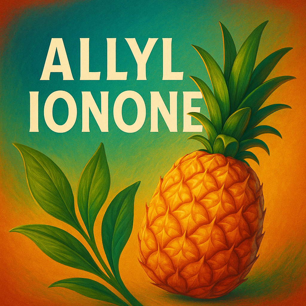 ALLYL IONONE (Allyl α‑Ionone) - Nota centrale fruttata‑verde‑legnosa con carattere tropicale, ampio volume e diffusione elegante