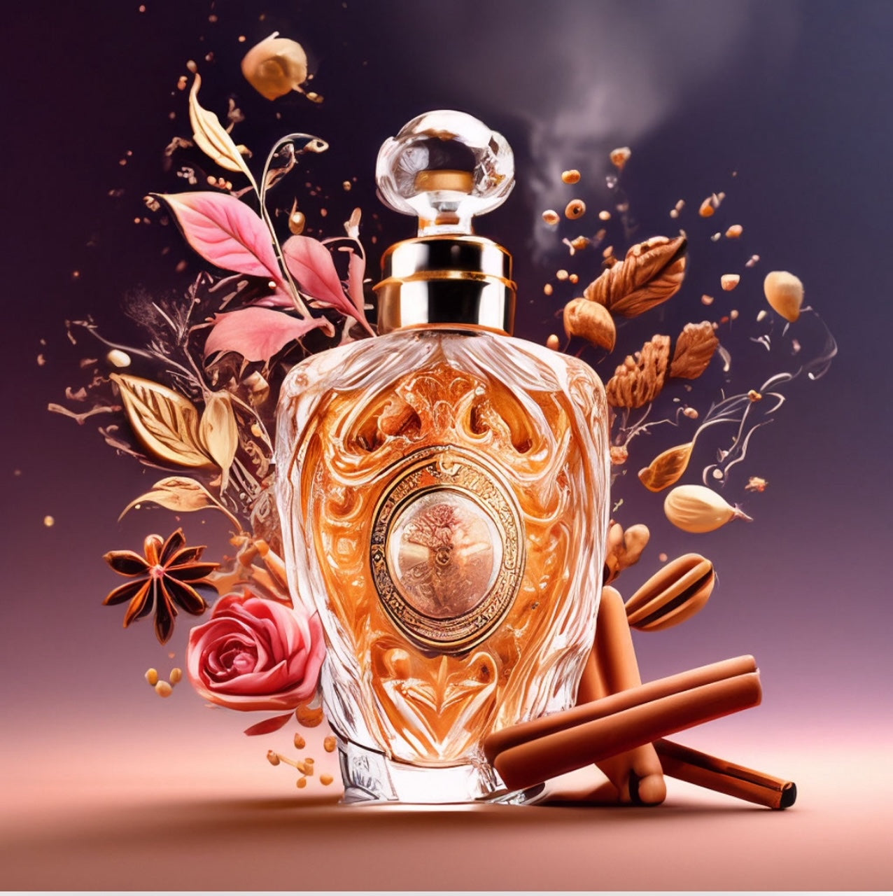 CINNAMIC ALCOHOL – floral, balsamic and spicy note with hints of soft cinnamon and exotic flowers
