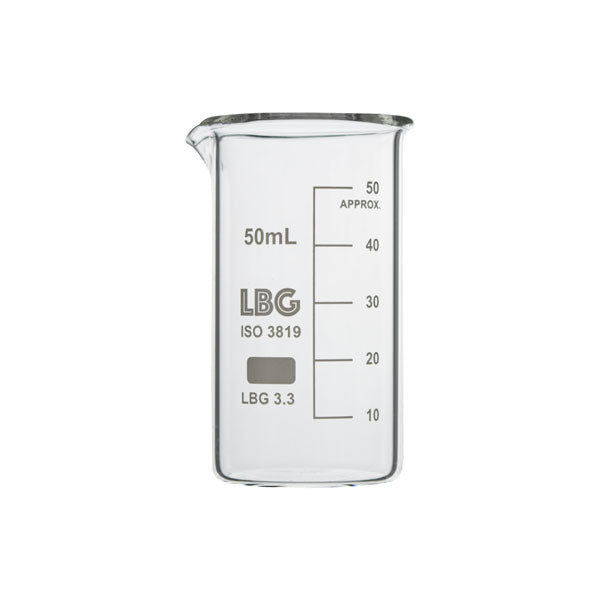 Becher di vetro formato alto, LBG, 50 ml