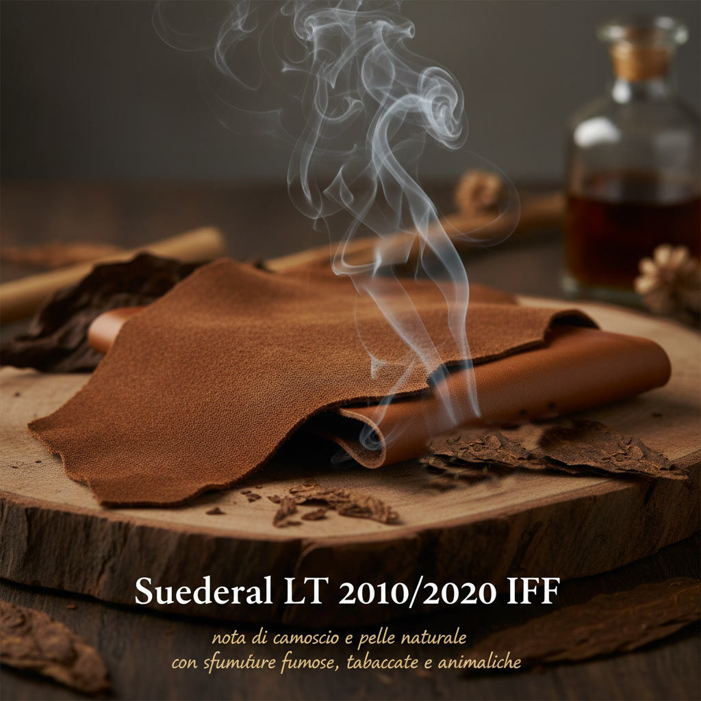 SUEDERAL LT 2010/2020 IFF — nota di camoscio e pelle naturale con sfumature fumose, tabaccate e animaliche
